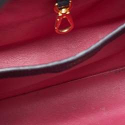 Pre Owned Louis Vuitton Capucines MM Black Leather Bag