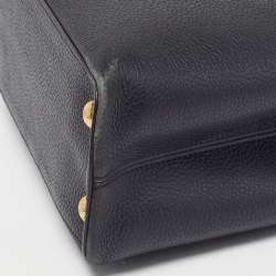 Pre Owned Louis Vuitton Capucines MM Black Leather Bag