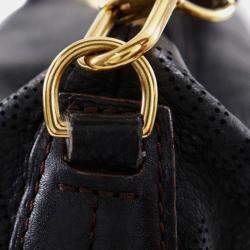 Pre Owned Louis Vuitton Black Monogram Mahina Selene MM