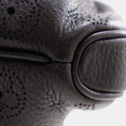 Pre Owned Louis Vuitton Black Monogram Mahina Selene MM