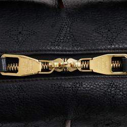 Pre Owned Louis Vuitton Black Monogram Mahina Selene MM