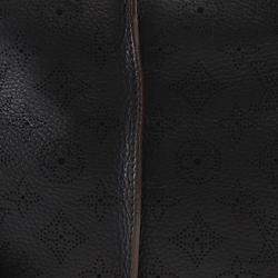 Pre Owned Louis Vuitton Black Monogram Mahina Selene MM