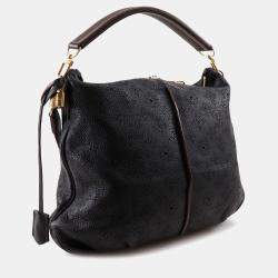Pre Owned Louis Vuitton Black Monogram Mahina Selene MM