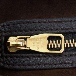 Pre Owned Louis Vuitton Black Monogram Mahina Selene MM