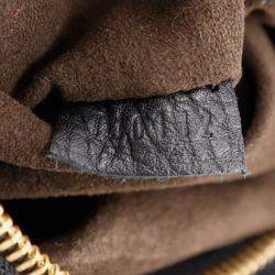 Pre Owned Louis Vuitton Black Monogram Mahina Selene MM