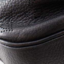 Pre Owned Louis Vuitton Black Monogram Mahina Selene MM
