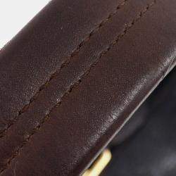 Pre Owned Louis Vuitton Black Monogram Mahina Selene MM