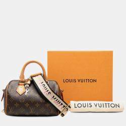 Pre Owned Louis Vuitton Brown Monogram Speedy Bandouliere 20