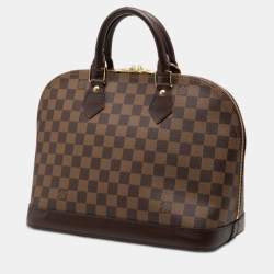 Pre Owned Louis Vuitton Brown Damier Ebene Alma PM
