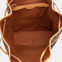 Pre Owned Louis Vuitton Brown Monogram Montsouris GM