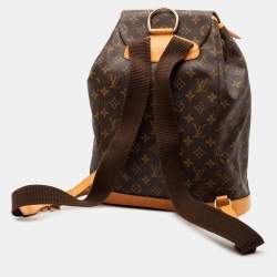 Pre Owned Louis Vuitton Brown Monogram Montsouris GM