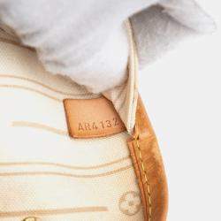 Pre Owned حقيبة لوي فيتون نيفرفنول دامير أزور أبيض إم إم