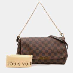 مملوكة مسبقًا Louis Vuitton Brown Damier Ebene Favorite MM