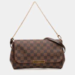 مملوكة مسبقًا Louis Vuitton Brown Damier Ebene Favorite MM