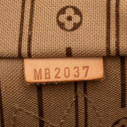 Pre Owned حقيبة لوي فيتون نيفرفول مونوجرام بني PM