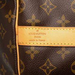 Pre Owned Louis Vuitton Brown Monogram Keepall Bandouliere 60