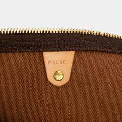 Pre Owned Louis Vuitton Brown Monogram Keepall Bandouliere 60