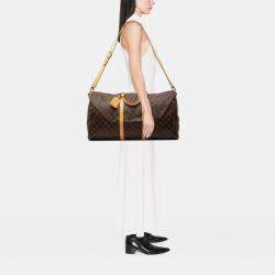 Pre Owned Louis Vuitton Brown Monogram Keepall Bandouliere 60