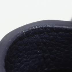 Pre Owned Louis Vuitton Capucines Mini Navy Blue Leather and Python Top Handle Bag