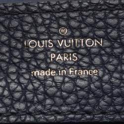 Pre Owned Louis Vuitton Capucines Mini Navy Blue Leather and Python Top Handle Bag