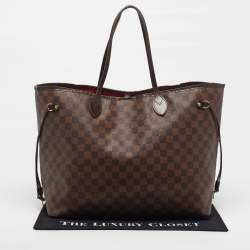 مملوكة مسبقًا Louis Vuitton Neverfull GM Damier Ebene Canvas Bag