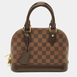 Pre Owned Louis Vuitton Alma BB Damier Ebene Canvas Bag