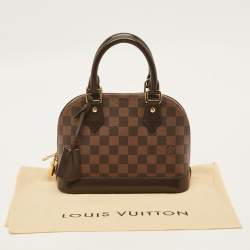 Pre Owned Louis Vuitton Alma BB Damier Ebene Canvas Bag