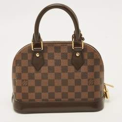 Pre Owned Louis Vuitton Alma BB Damier Ebene Canvas Bag