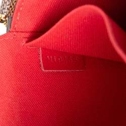 مملوكة مسبقًا Louis Vuitton Brown Damier Ebene Pochette Felicie