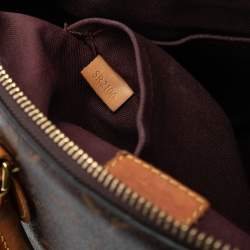 مملوكة مسبقًا حقيبة لوي فيتون تورين PM قماش بنقشة مونوغرام بني