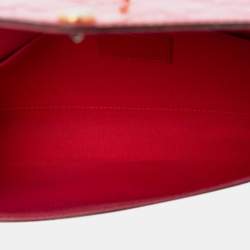 Pre Owned حقيبة بوشيت فيليسي نقش المونوغرا م فيرني أحمر لويس فيتون