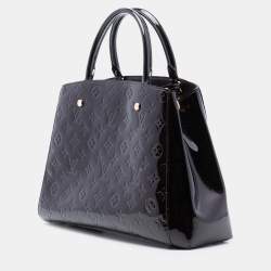 Pre Owned Louis Vuitton Purple Monogram Vernis Montaigne MM