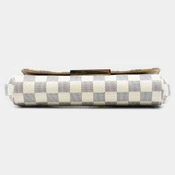 Pre Owned Louis Vuitton White Damier Azur Favorite PM