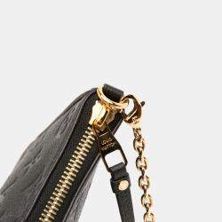 Pre Owned Louis Vuitton Black Monogram Empreinte Easy Pouch On Strap