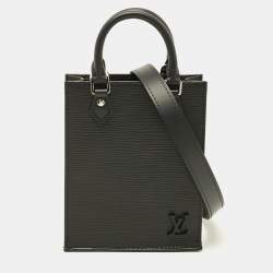 مملوكة مسبقًا Louis Vuitton Sac Plat Petit Black Epi Leather Tote