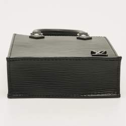 مملوكة مسبقًا Louis Vuitton Sac Plat Petit Black Epi Leather Tote