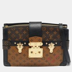 Pre Owned Louis Vuitton Trunk Monogram Reverse Canvas Clutch