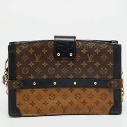 Pre Owned Louis Vuitton Trunk Monogram Reverse Canvas Clutch