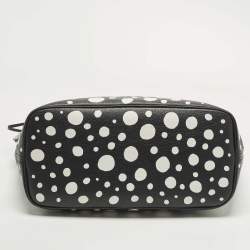 Pre Owned Louis Vuitton X Yayoi Kusama Neverfull MM Black/White Monogram Empreinte Leather Bag