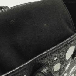 Pre Owned Louis Vuitton X Yayoi Kusama Neverfull MM Black/White Monogram Empreinte Leather Bag