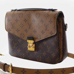 Pre Owned حقيبة كروس بودي لوي فيتون مونوغرام ريفيرس بوشت ميتيس قماش مطلي بني