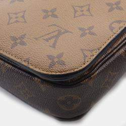 Pre Owned حقيبة كروس بودي لوي فيتون مونوغرام ريفيرس بوشت ميتيس قماش مطلي بني