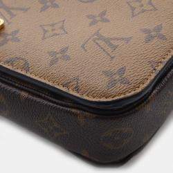 Pre Owned حقيبة كروس بودي لوي فيتون مونوغرام ريفيرس بوشت ميتيس قماش مطلي بني