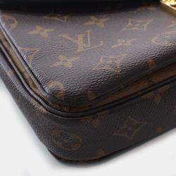 Pre Owned حقيبة كروس بودي لوي فيتون مونوغرام ريفيرس بوشت ميتيس قماش مطلي بني