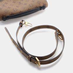 Pre Owned حقيبة كروس بودي لوي فيتون مونوغرام ريفيرس بوشت ميتيس قماش مطلي بني