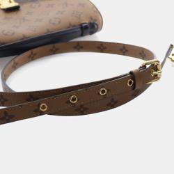 Pre Owned حقيبة كروس بودي لوي فيتون مونوغرام ريفيرس بوشت ميتيس قماش مطلي بني