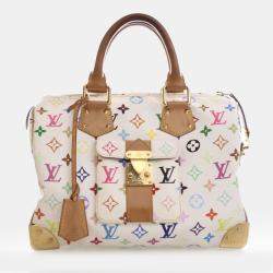 Pre Owned Louis Vuitton Speedy 30 Multicolor Monogram Canvas Top Handle Bag