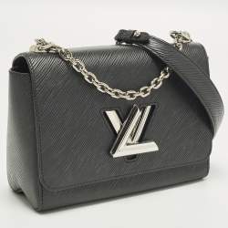 Pre Owned Louis Vuitton Twist MM Black Epi Leather Shoulder Bag