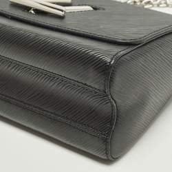 Pre Owned Louis Vuitton Twist MM Black Epi Leather Shoulder Bag