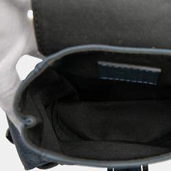 Pre Owned Louis Vuitton Blue Taurillon Christopher XS